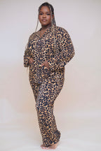 Leopard Ribbed Sleep Set