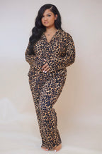 Leopard Ribbed Sleep Set